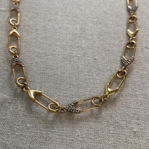 STELLA & DOT SAFETY PIN NECKLACE